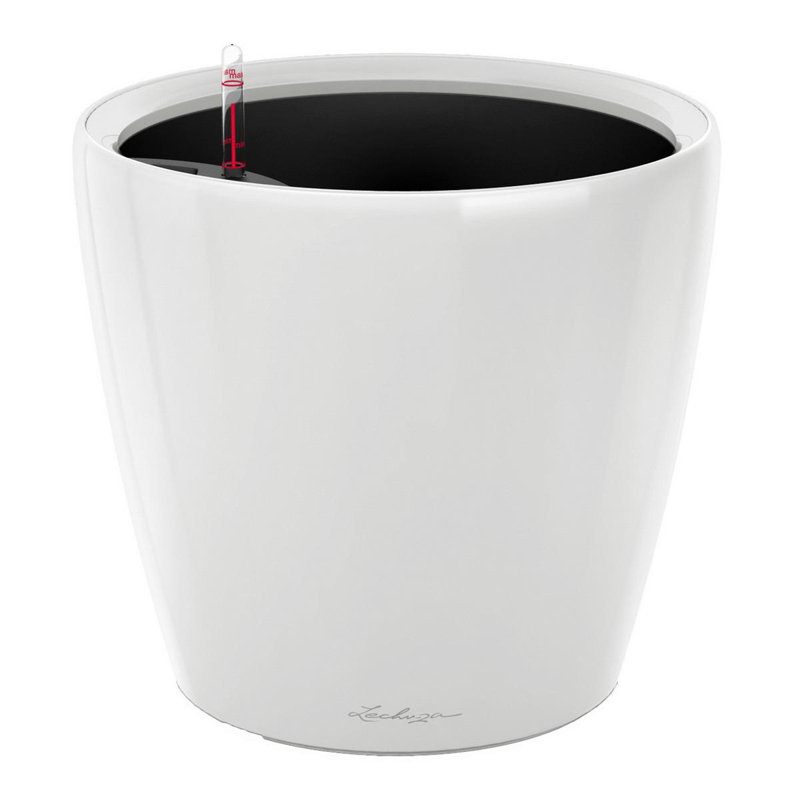 Classico Pot Planter, 26cm H x 28cm W x 28cm D, Cream White