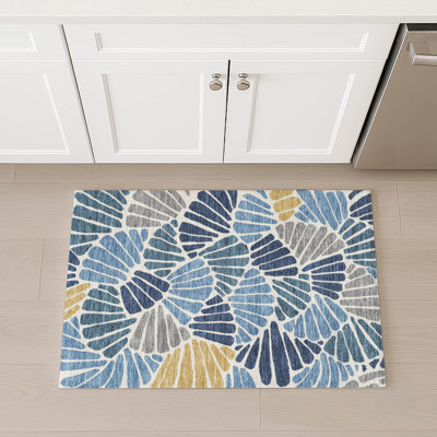Machine Washable Indoor/Outdoor Chantille ACN2384 Floral Rug