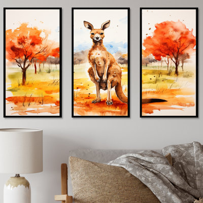 «Kangaroo Outback - Kangaroo Animal», art mural