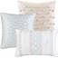 Édredon de luxe 7 pièces très grand - 1 édredon, 2 taies décoratives, 3 coussins, jupe de lit, linge lavable à la machine - Literie