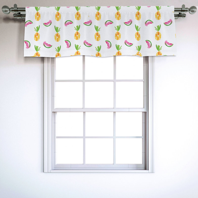 Sateen Ruffled Window Valance
