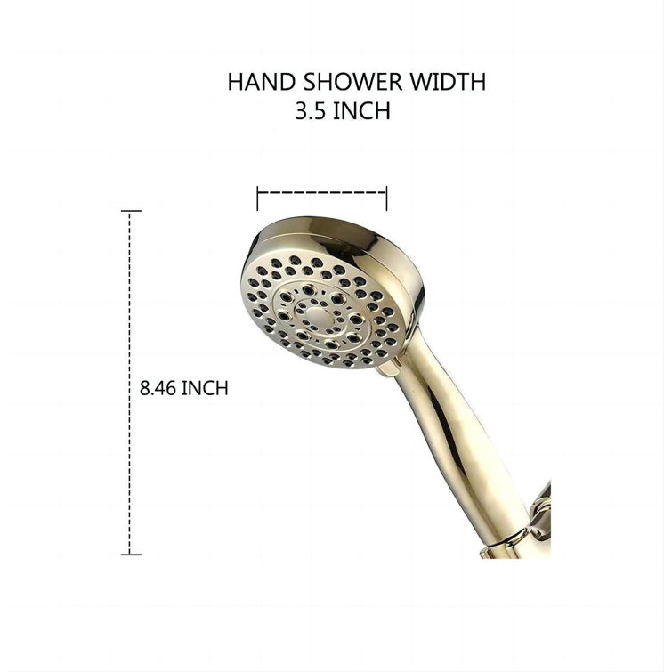 Handheld Shower Head 2.0 GPM GPM with Self-Cleaning