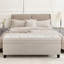Cassina 51" Linen Upholstered  Storage Ottoman Bench -1368272642