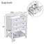 Base de meuble-lavabo simple en blanc seulement