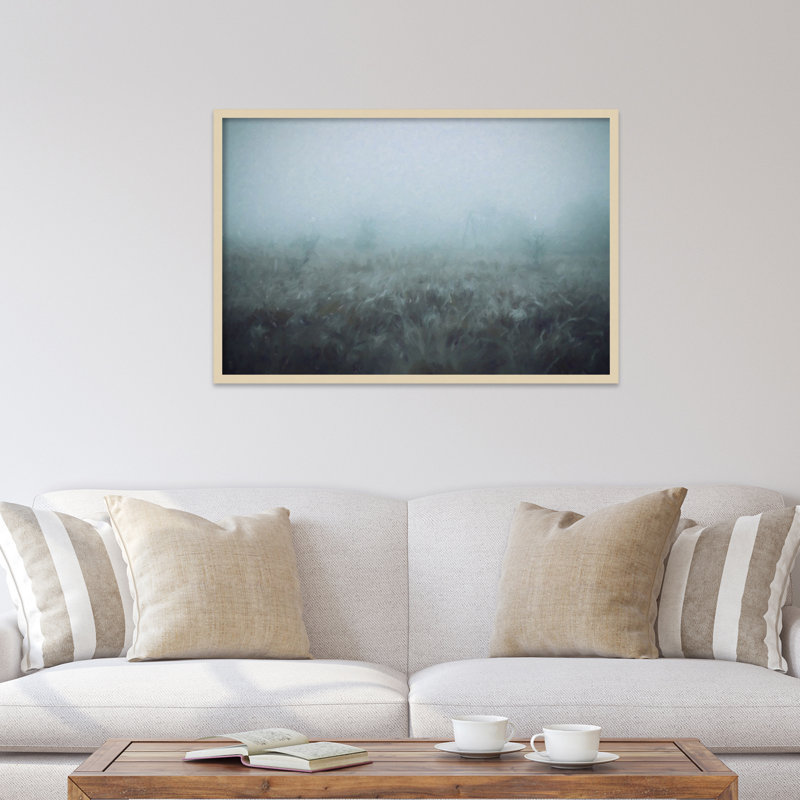 «Blue Mist» par Kim Curationa - impression encadrée, L 41 po x H 28 po, Brun