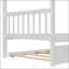 Lit simple en bois avec lit gigogne simple