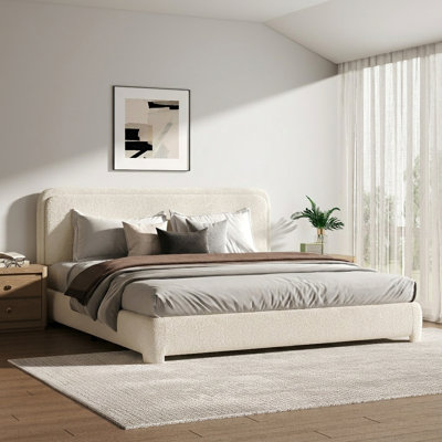 Lit plateforme tapissier Hayden