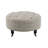 Patterned fabric bench with casters