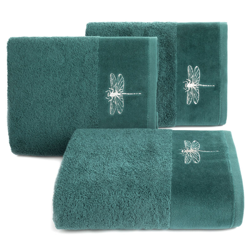 Custar Midweight Jacquard Hand Towel, Turquoise