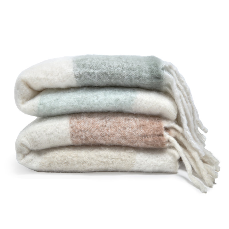 WHISTLER Hand Woven Throw Blanket, Brown