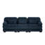 Canapé surdimensionné de 120,4 pouces à 3 places Cloud Couch, canapé modulaire moderne et minimaliste, coussins de siège épais et confortables, tissu en velours côtelé respirant, bleu pour le salon-938346512-938346515