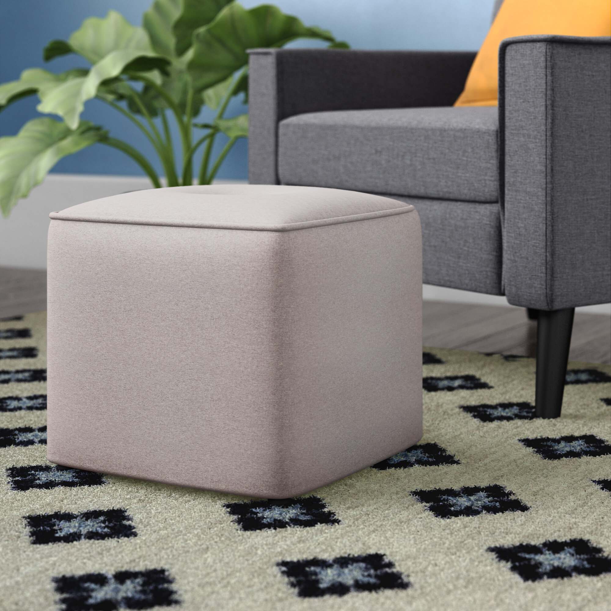 Wade Logan® Arinda Upholstered Ottoman & Reviews