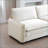 Ottoman Footstool, Beige Corduroy, Fits 2-4 Seater Sofas | Wood Base | Black Stitching-958747659