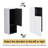 Wall-Mounted Bathroom Cabinet with Open & Closed Storage