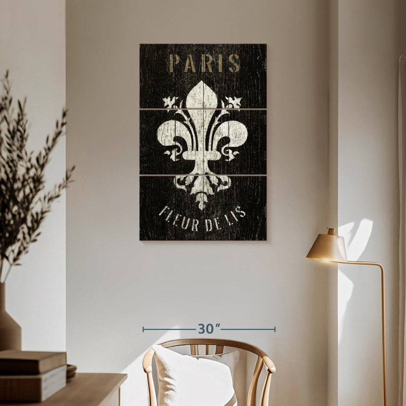 Kerner Refurbished Fleur De Lis, 57" H x 36" W
