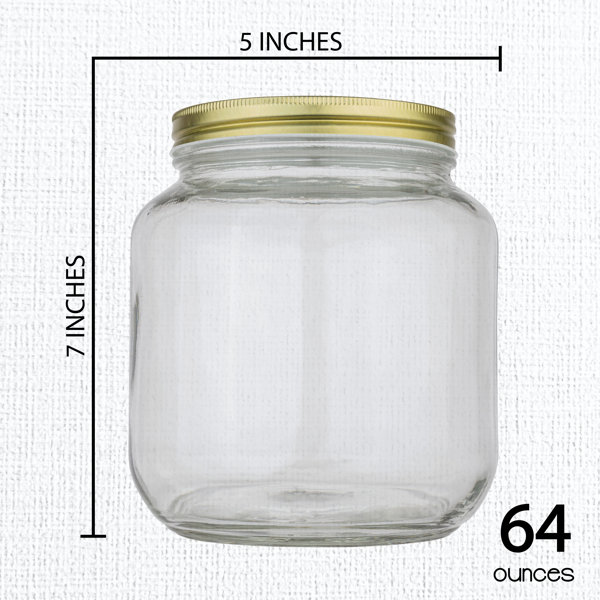 9 oz Glass Bear Jar with Plastisol Lined Lids