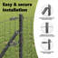 100 cm H x 3.2 cm W Fencing Kits Fencing