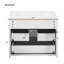 Armoire murale suspendue 24 po avec tiroir double, petit lavabo de salle de bain rectangulaire flottant avec trou de robinet simple et trop-plein, armoire de salle de bain moderne avec lavabo en céramique-1238406128
