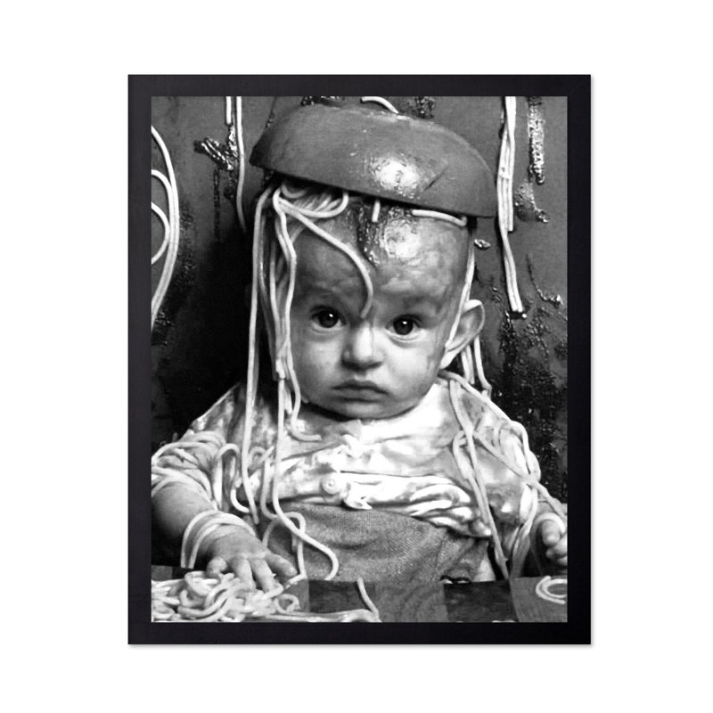 Spaghetti bébé, Black Framed, Poster, 11"H x 14"W