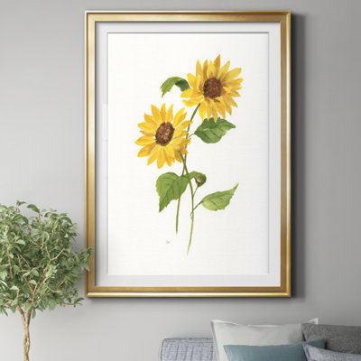 " Ochre Botanical III " Painting Print