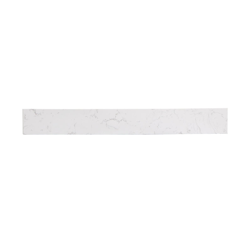 Dosseret de 32 pouces Jake-James en blanc Calacatta