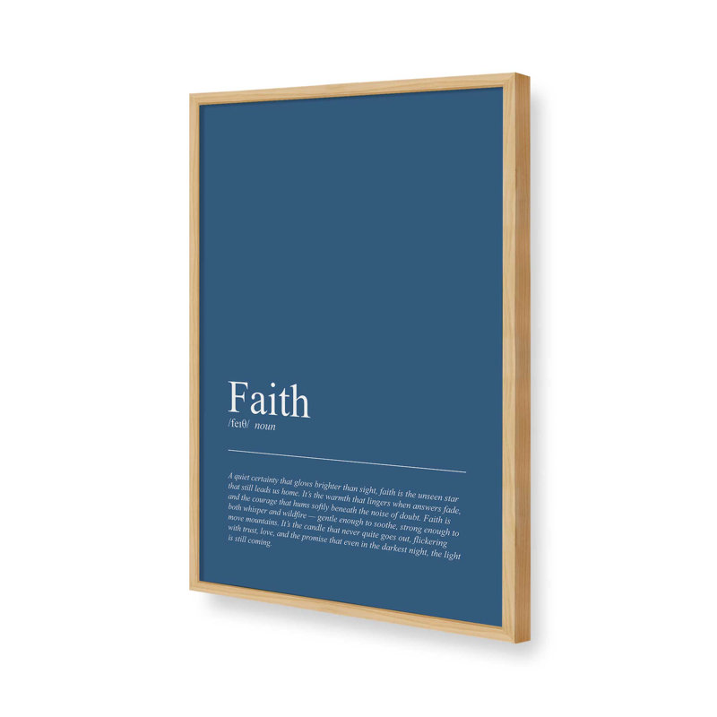 «The Light of Faith», reproduction d'art, 12 po x 16 po, Érable américain