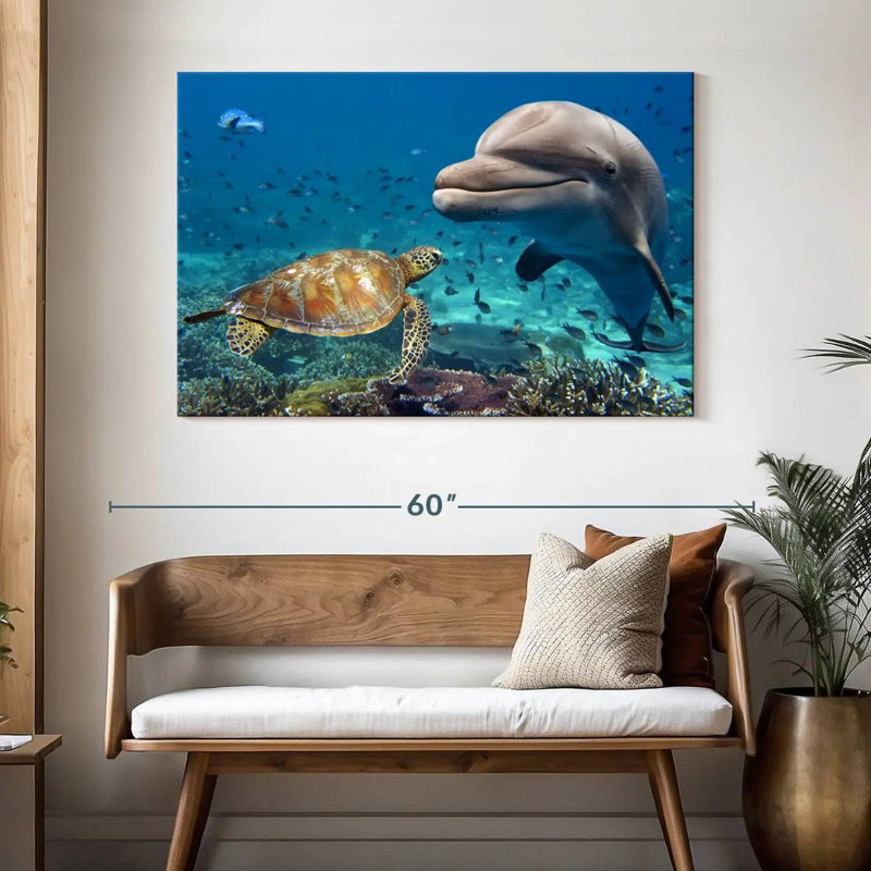 Underwater friends Aletra, H 32 po x l 48 po