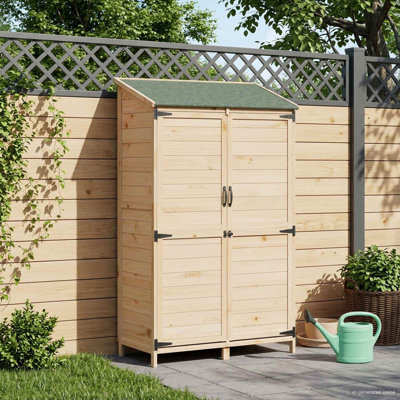 Vidaxl Garden Shed Engineered Wood Outdoor Storage For Tools Supplies Wooden