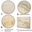 Beige et blanc, Marble River I - ensemble d'art mural en marbre-107742975-107742972