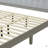 Solid Wood Platform Upholstered Headboard Bed