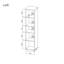 Mahajan 156.8cm H x 35.2cm W Bookcase