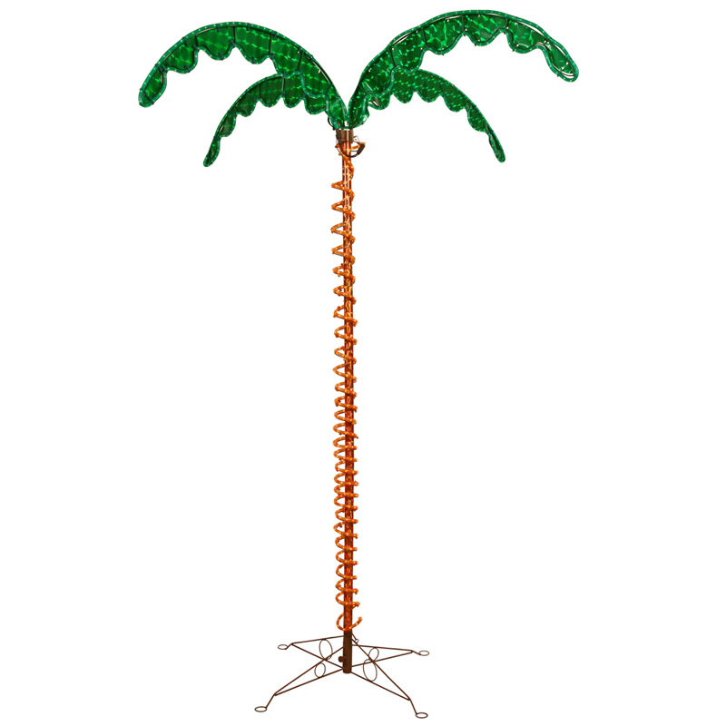 Palm Tree Lighted Display, 38" H x 18" W x 16" D