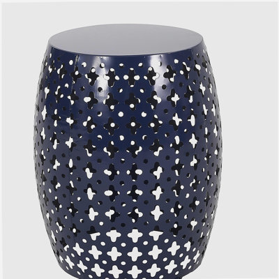 Metal side table, lines simple, precise