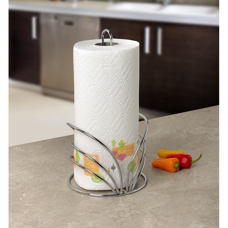 Metal Paper Towel Holder, Chrome