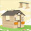 Maisonnette en bois pour enfants-123795696