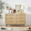 Commode double, commode en rotin, commode naturelle