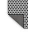 Tapis noir et blanc à motif géométrique-507486661
