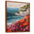 Toile avec cadre flottant brun