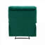 Fauteuil inclinable manuel luxueux FlowLuxe en bois massif avec revêtement en velours vert classique pour les salons modernes-1466377841