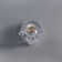 Clear Knob Handle with Button and Screw