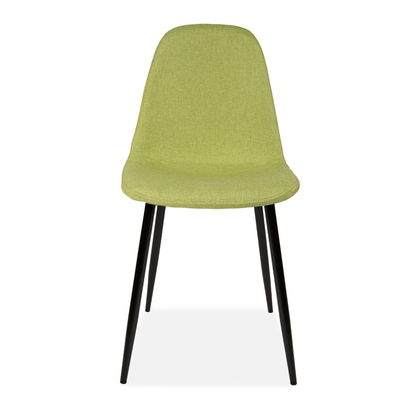Gaviota 46cm H Cotton Upholstered Side Chair, Green