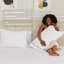 Ensemble de taies d'oreiller ouvertes 100% coton à carreaux Percale-122724254