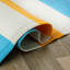 Tapis intérieur / extérieur à rayures jaune / bleu / blanc Andalyn-864230283