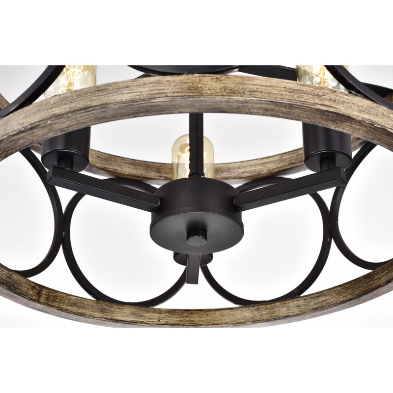 Lustre tambour à 3 lumières Schairer