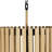 Suratto 6-Light Pendant - Matte Black/Honey Blonde-1057181936