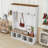 4-in-1 Hall Tree with Bench, Hooks and Cabinets