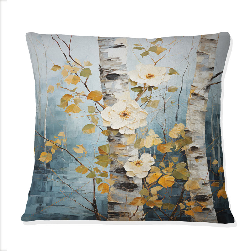 Coussin Birch Woods Whispering Winds IV - Tree Birch