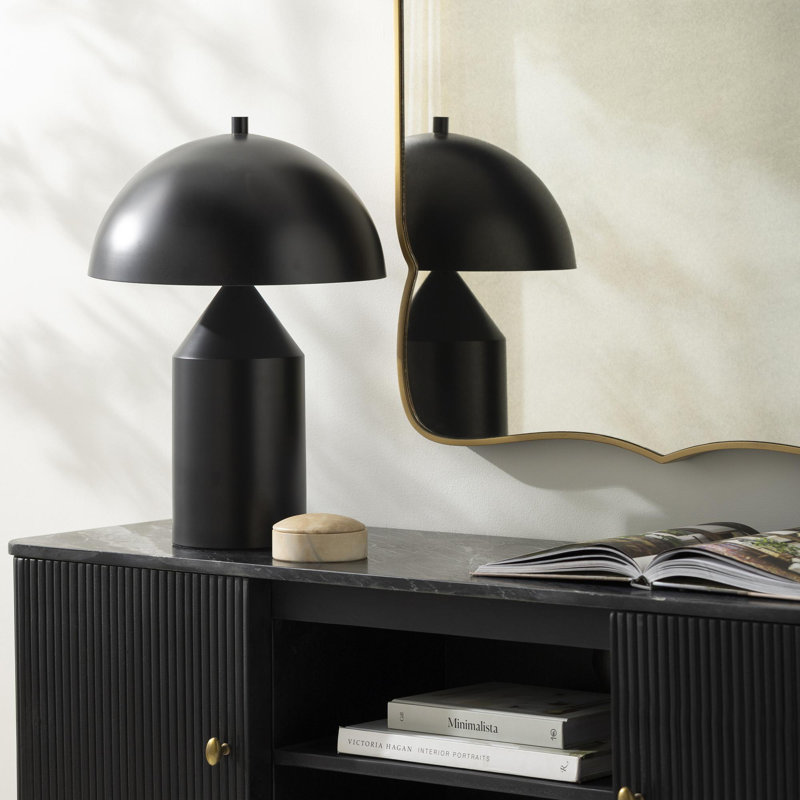 Jemma Metal Table Lamp, Black