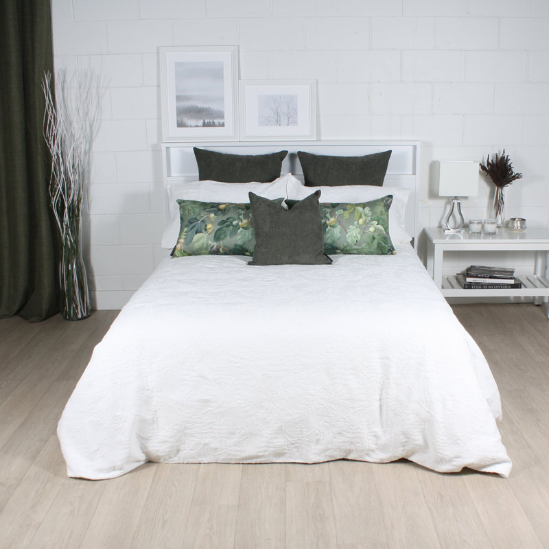 Ensemble de housse de couette en coton Messina, Housse de couette grand + 2 grandes taies décorat