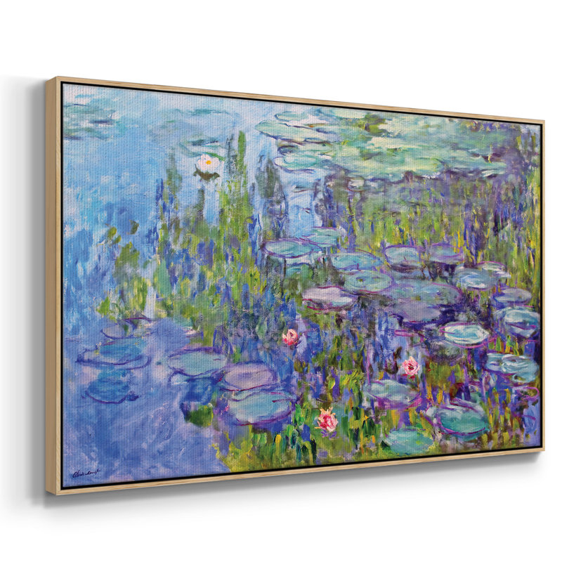 Nymphéas, 1914, impression sur toile encadrée, Naturel, H 27 po x l 41 po x P 2 po